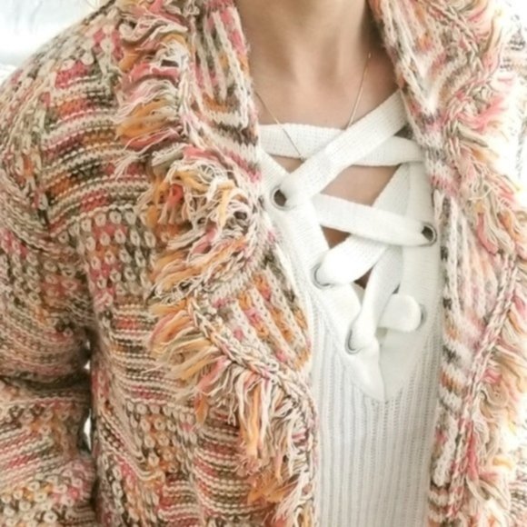 SAMANTHA Colorful Cardigan with Pockets - Picture 4 of 5